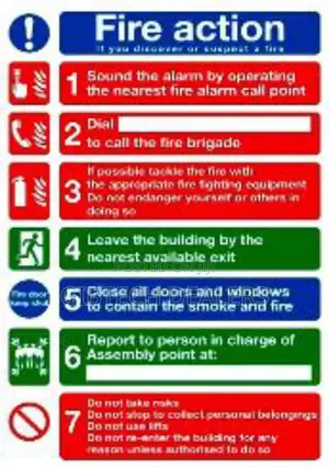 Fire Action Plan Fire Action Plan