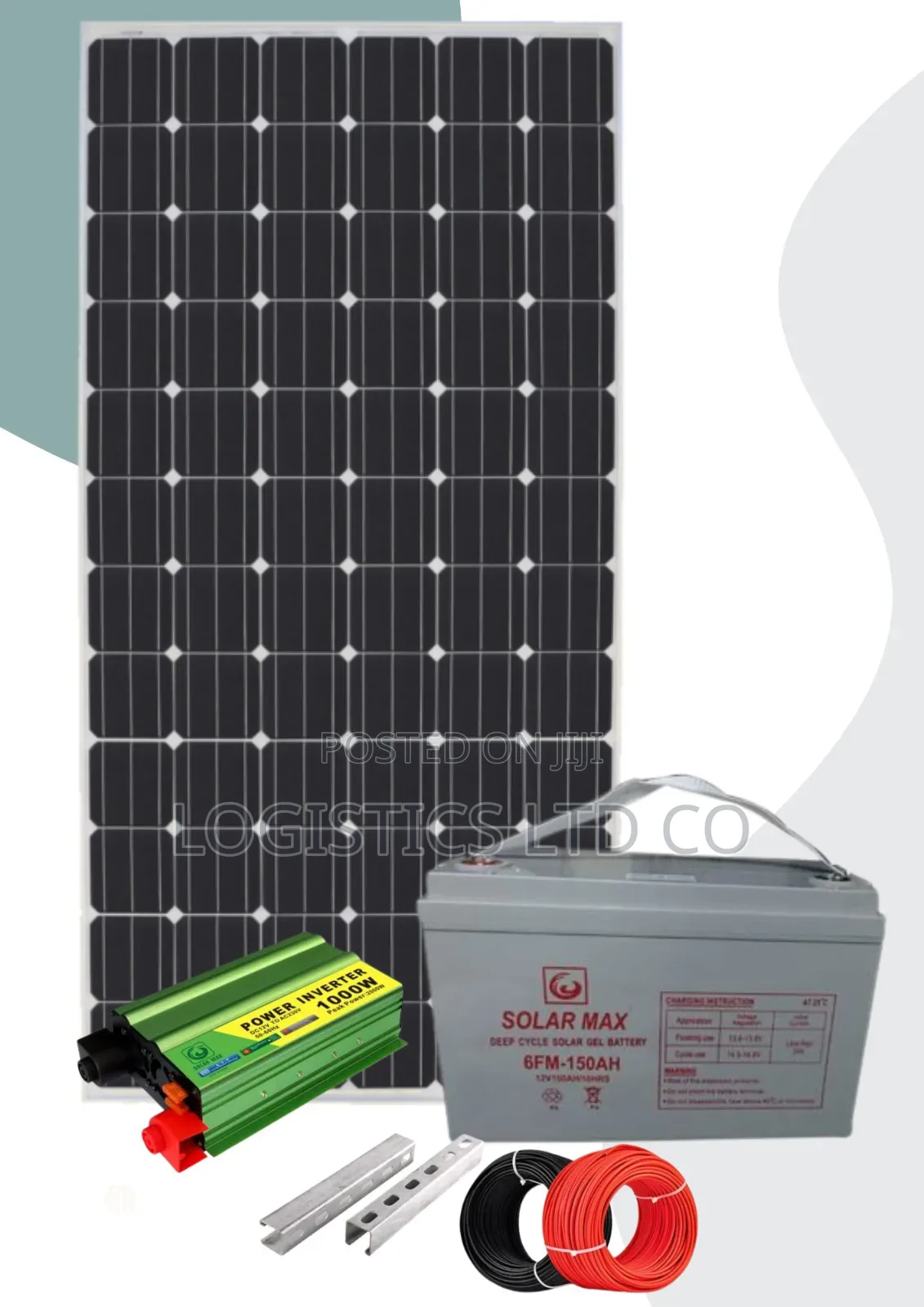 Sunnypex 150w Solar Battery Full Soar Kit