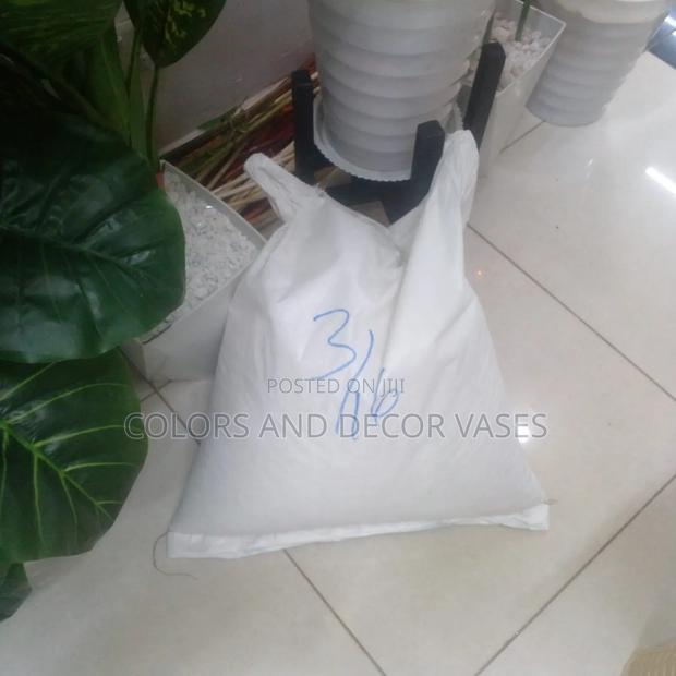 A Bag of White Decorative Stones