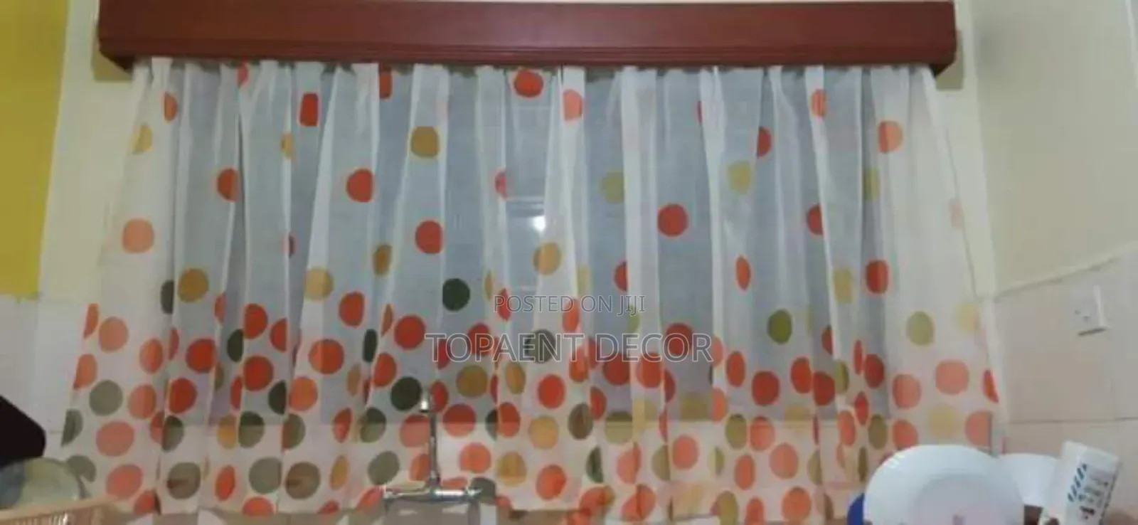 Flowered Kitchen Sheer Flowered Kitchen Sheer