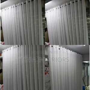 Plain White Sheer Curtain Nets for House Windows