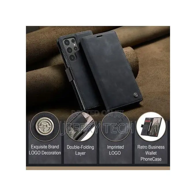 Card Slots Flip Stand Case Cover for Samsung Galaxy S24 Ultr