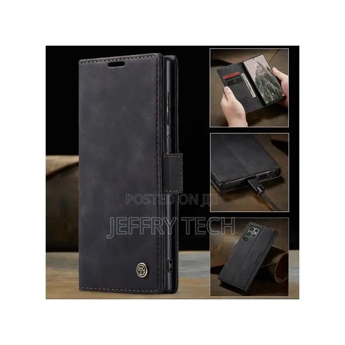 Card Slots Flip Stand Case Cover for Samsung Galaxy S24 Ultr