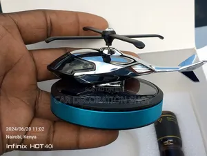 Aeroplane Robot Solar Powered Air Freshener 4 Car Dashboard