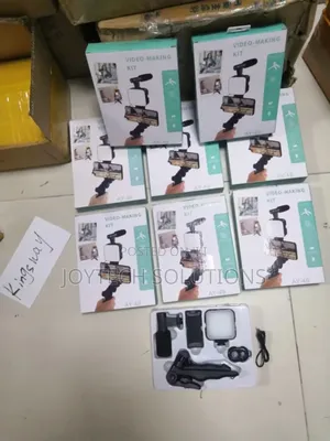 Video Making Kit With Tripod LED Light Microphone