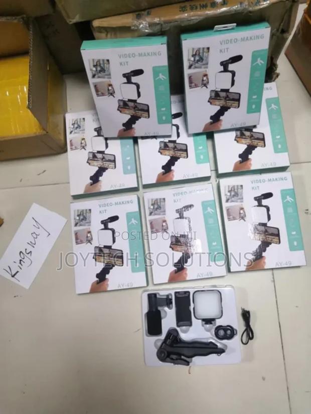 Video Making Kit With Tripod LED Light Microphone - main view