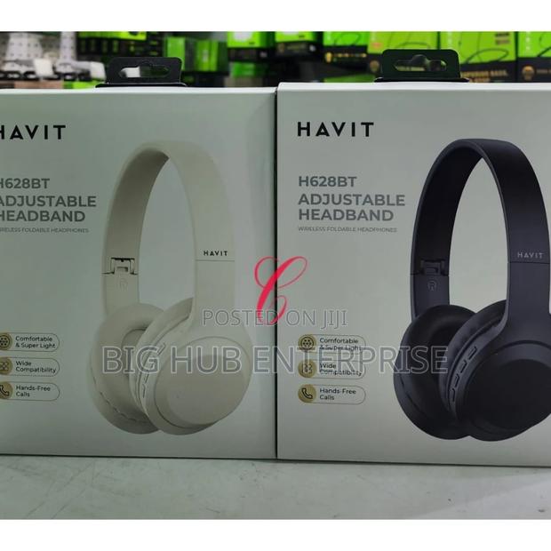 Havith628bt Adjustable Headband Wireless Foldable Headphones - main view