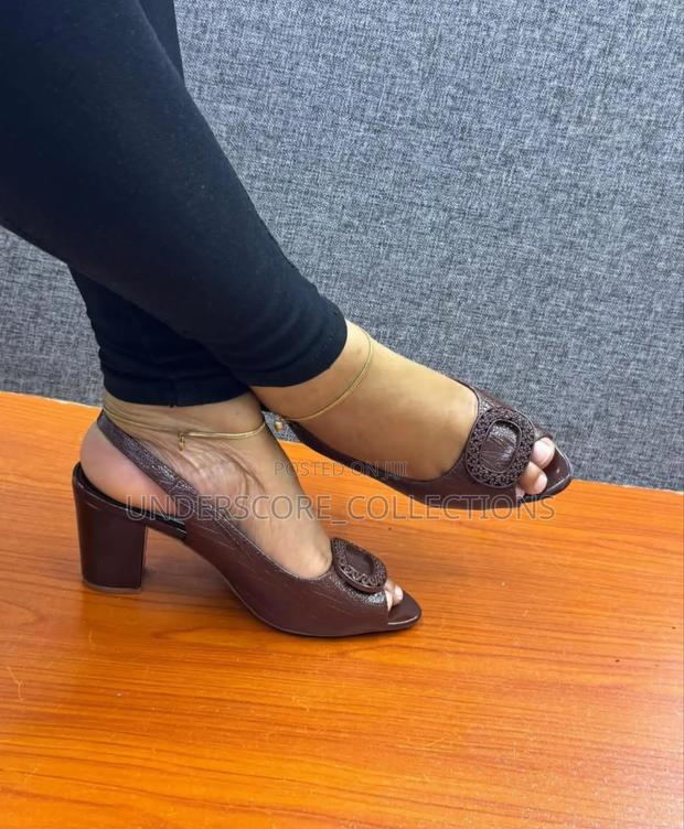 Executive Ladies Peep Toe Shoes - thumbnail 2