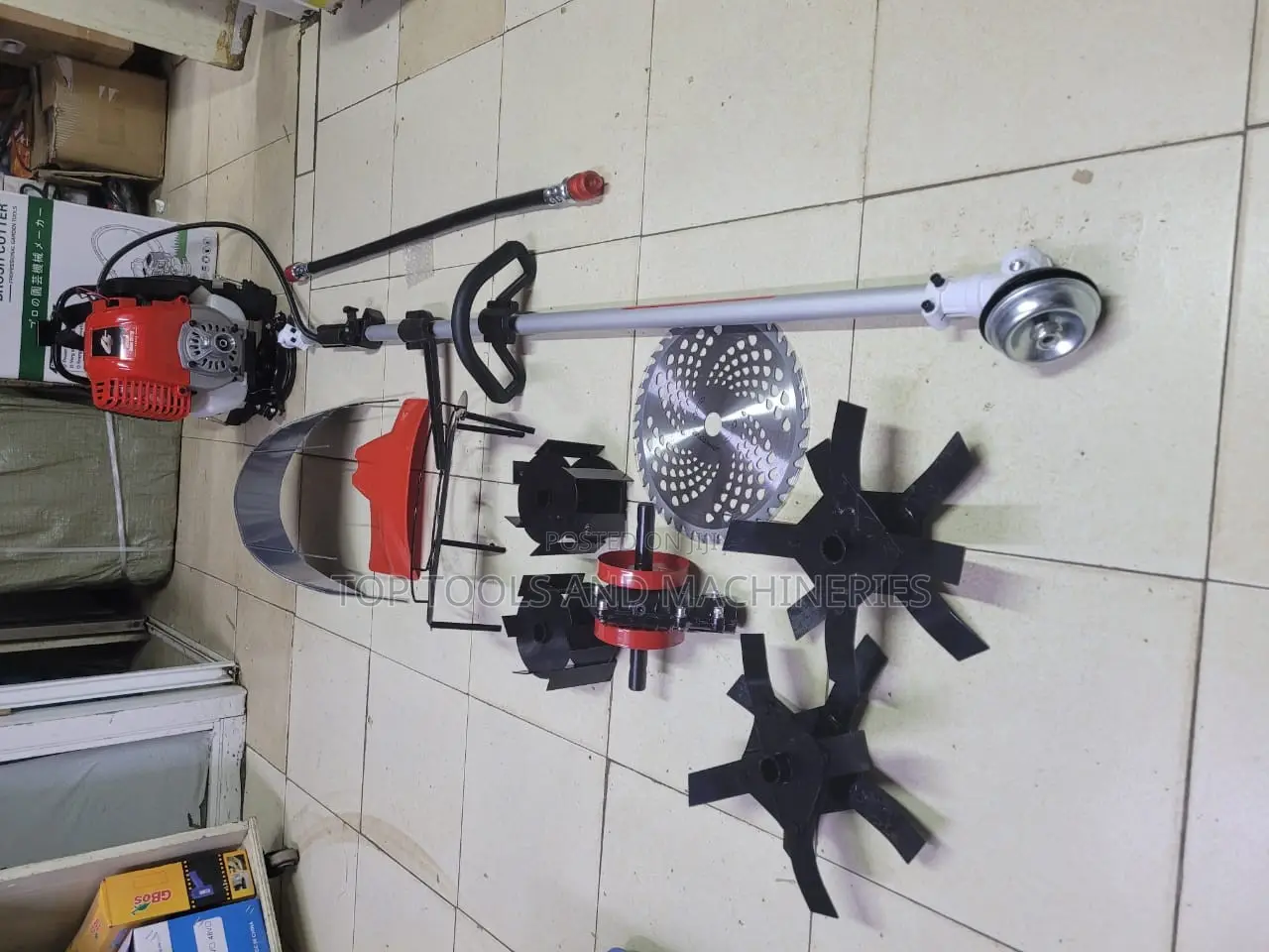 4in1 Brush Cutter With Weeder and Tiller
