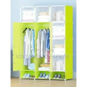 3 Column Plastic Wardrobe, Plastic Wardrobe