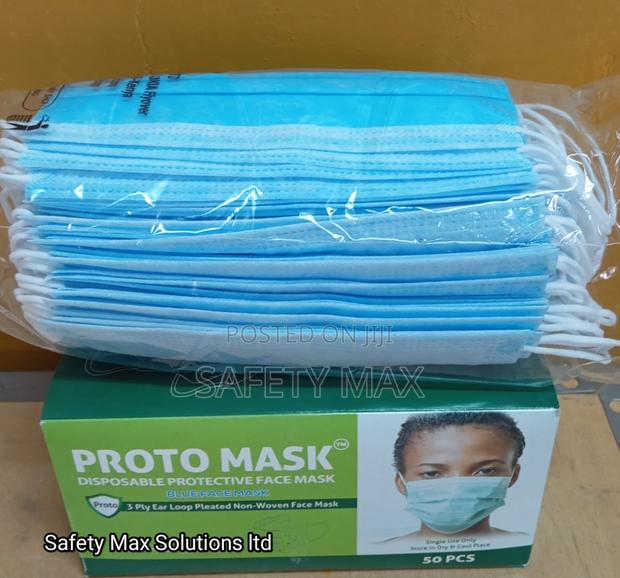 Disposable Protective Face Mask((Blue)