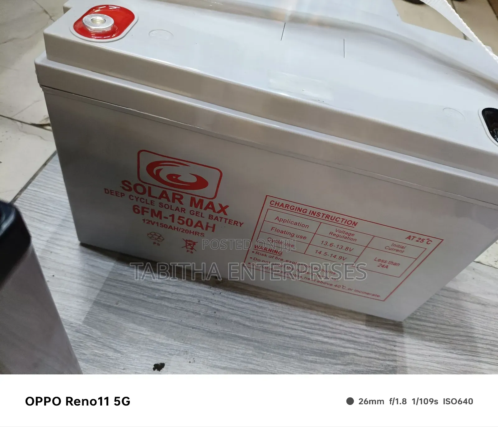150ah12vts Solar Panels Battery
