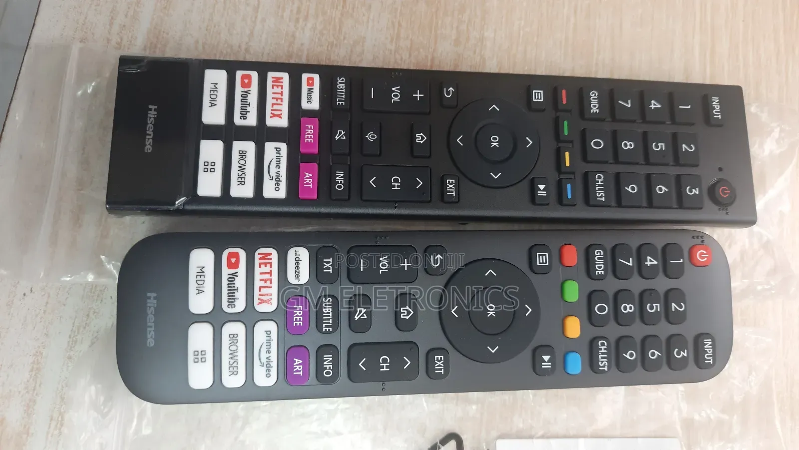 Original Hisense A4/A6 TV Series Replacement Remotes.