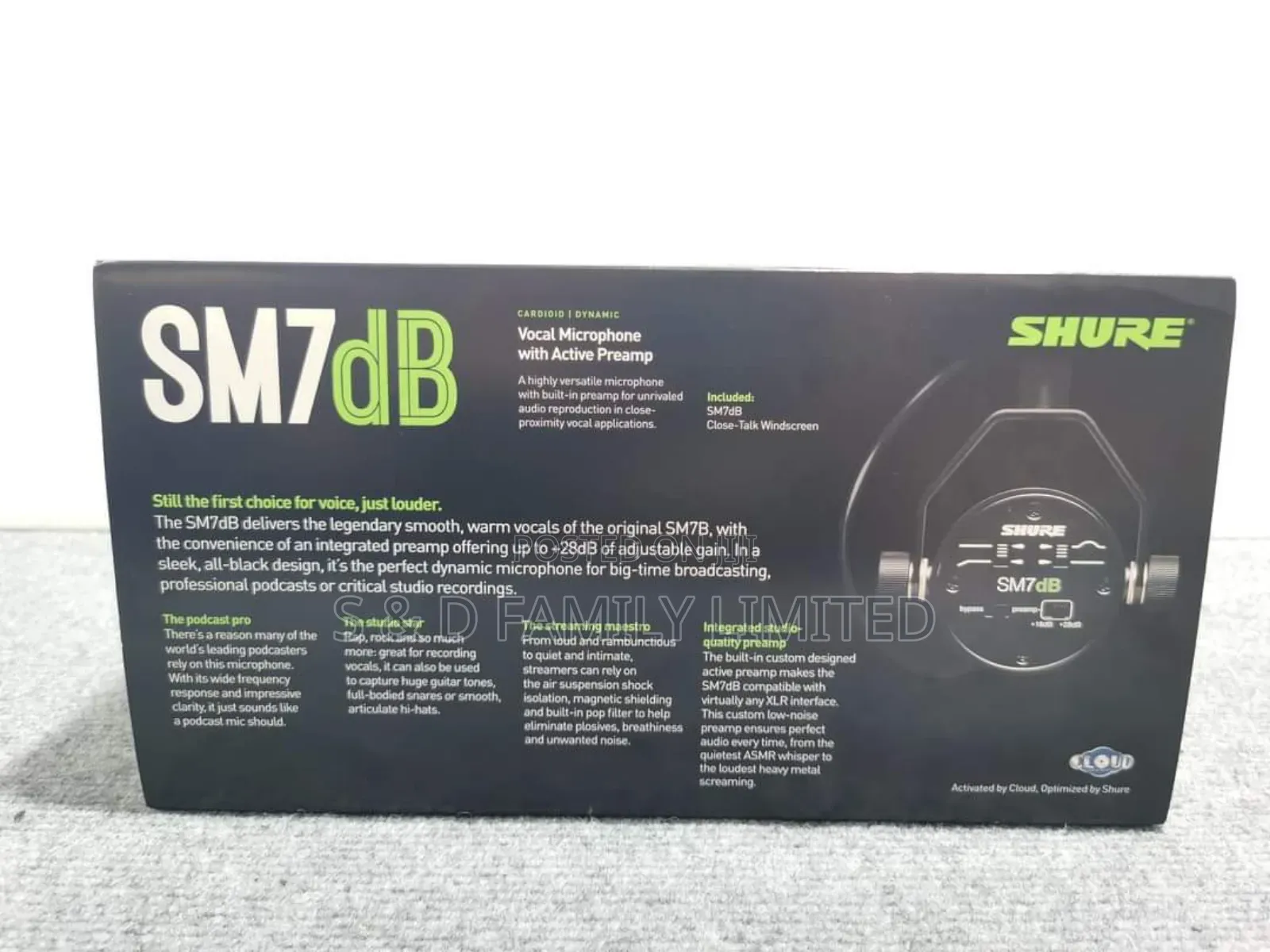Shure Sm7db Dynamic Microphone