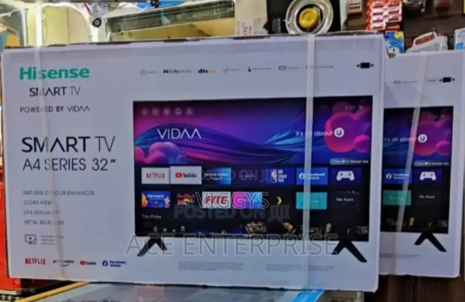 Hisense 32′′ 32A4K VIDA Smart Frameless TV