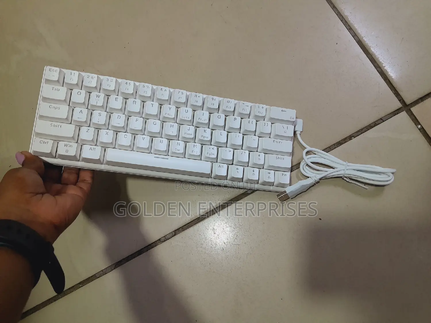 Mk60 60% RGB White Mechanical Keyboard