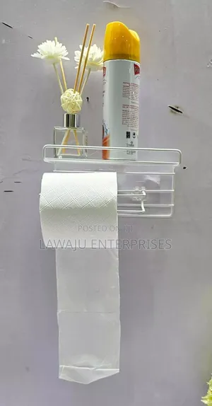 White Metallic Tissue Holder