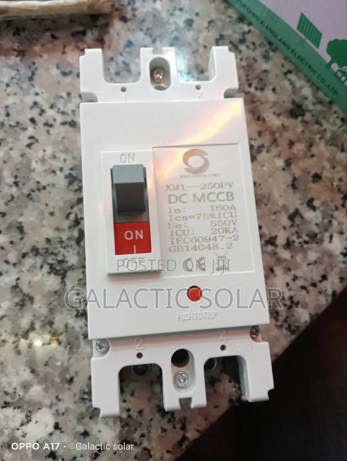 160a McCBS 550vdc