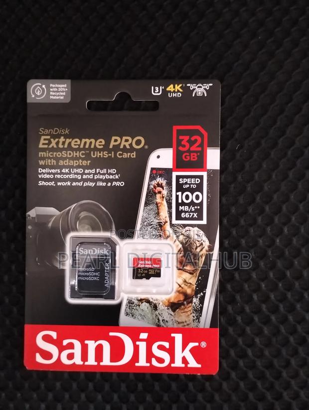 Extreme Pro Micro SD Card 32gb Upto 150mb/S