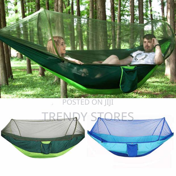 Green Camping Hammock With Mosquito Net