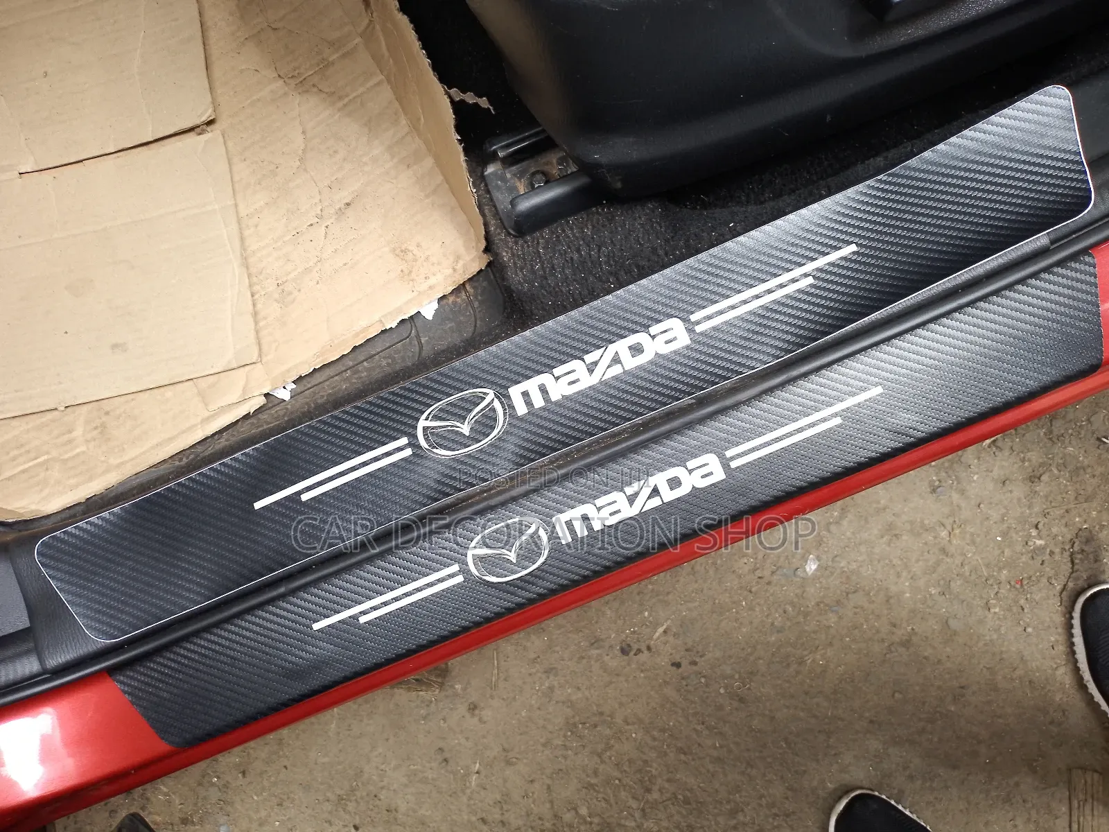 CX5 Car Fitted With Door Steeping Branded Stickers 4pc