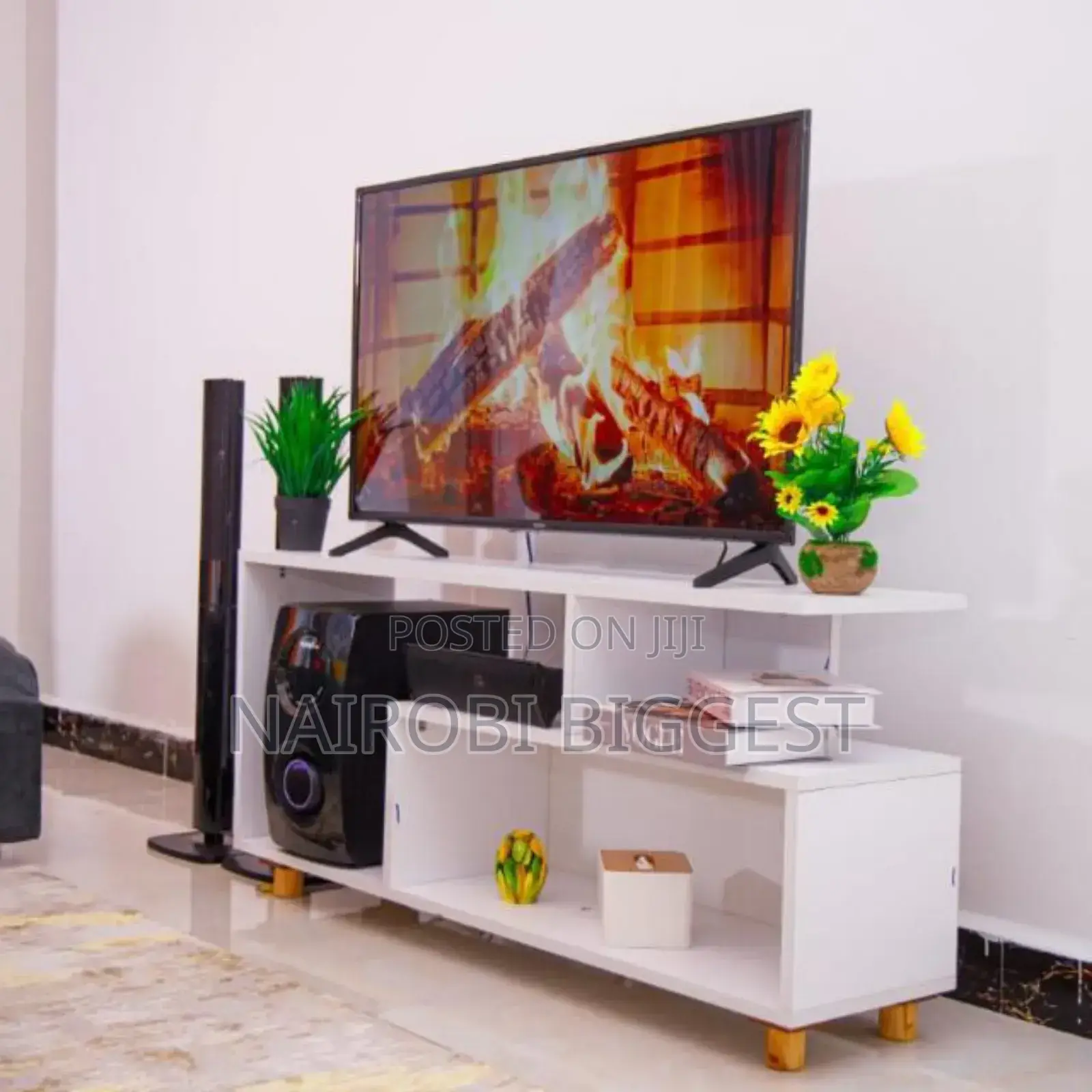 Mexico 55" White Tv Stand