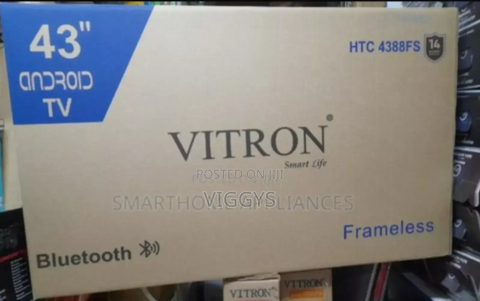 Vitron 43′′ Frameless Full HD Smart TV – BT Enabled