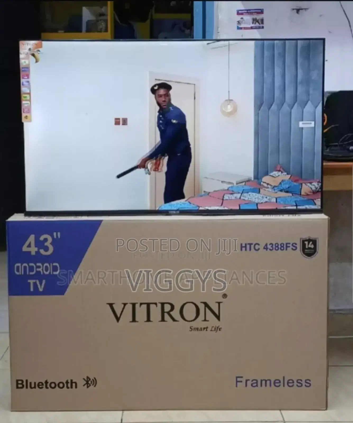 Vitron 43′′ Frameless Full HD Smart TV – BT Enabled