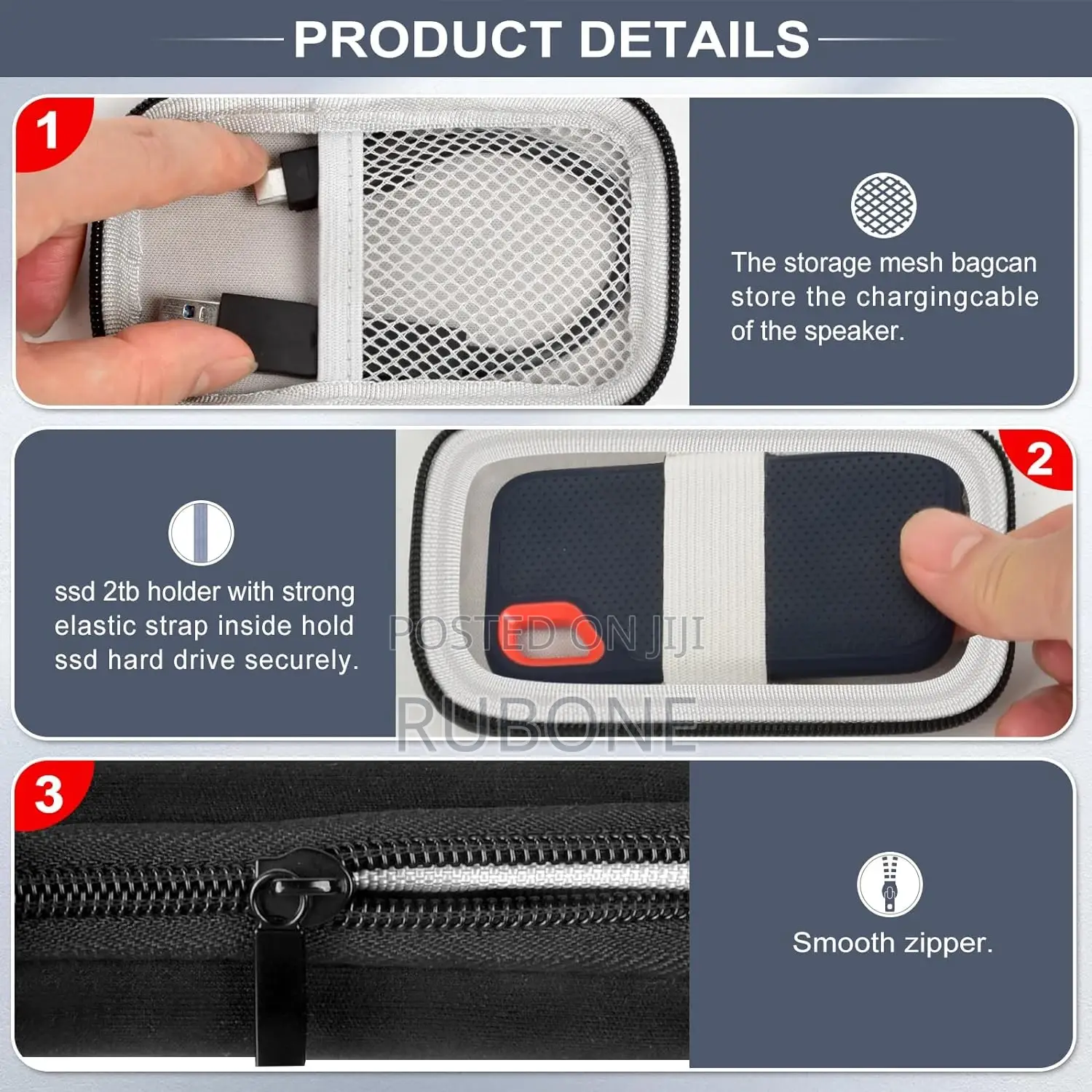 Hard Case Compatible for Sandisk 500gb/250gb/1tb/2tb Extreme