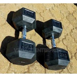 Single Hand , Hexagonal Dumbbell ,20kgs - thumbnail 2