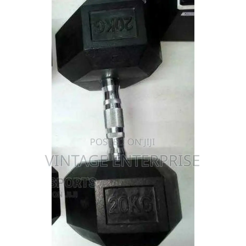 20kgs ,Single Hand Hexagonal Dumbell .