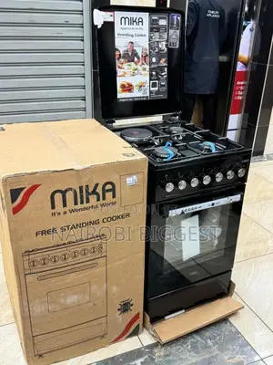 Mika 50 by 60 Black 3+1 Standing Electric Oven Cooker