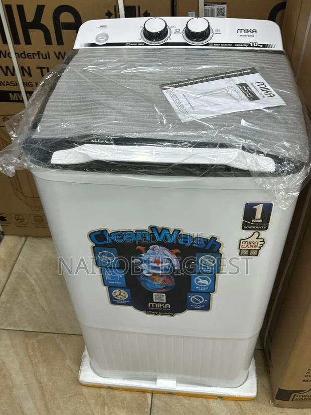 Mika 10KG SINGLE TUB Washing Machine White - main view