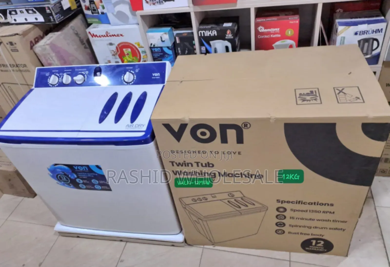 Von 12kgs Washing Machine.