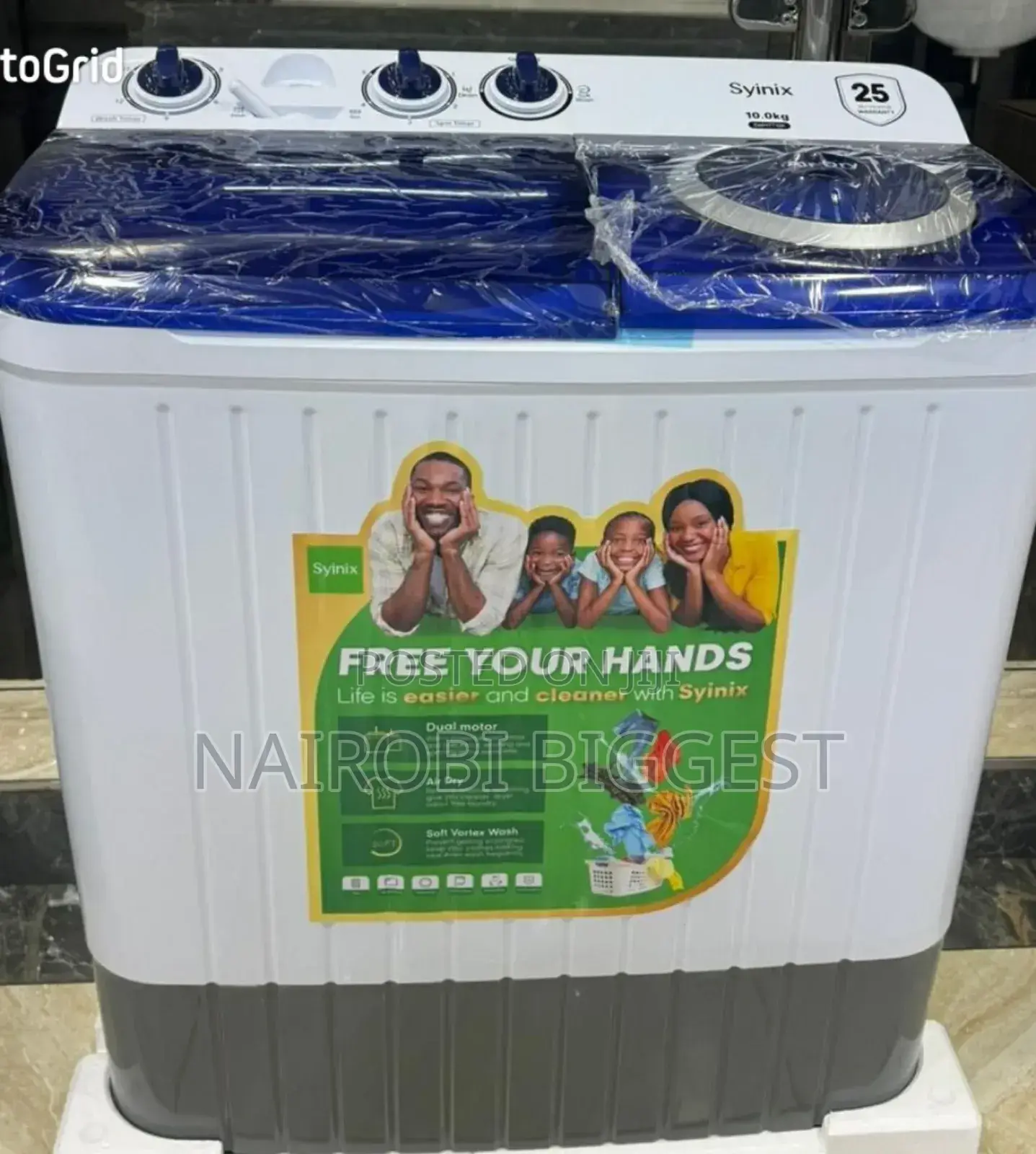 Synix 10kg Twin Tub Washing Machine