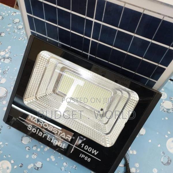 Remote Control 100 Watts Solar Floodlight With Motion Sensor - main view