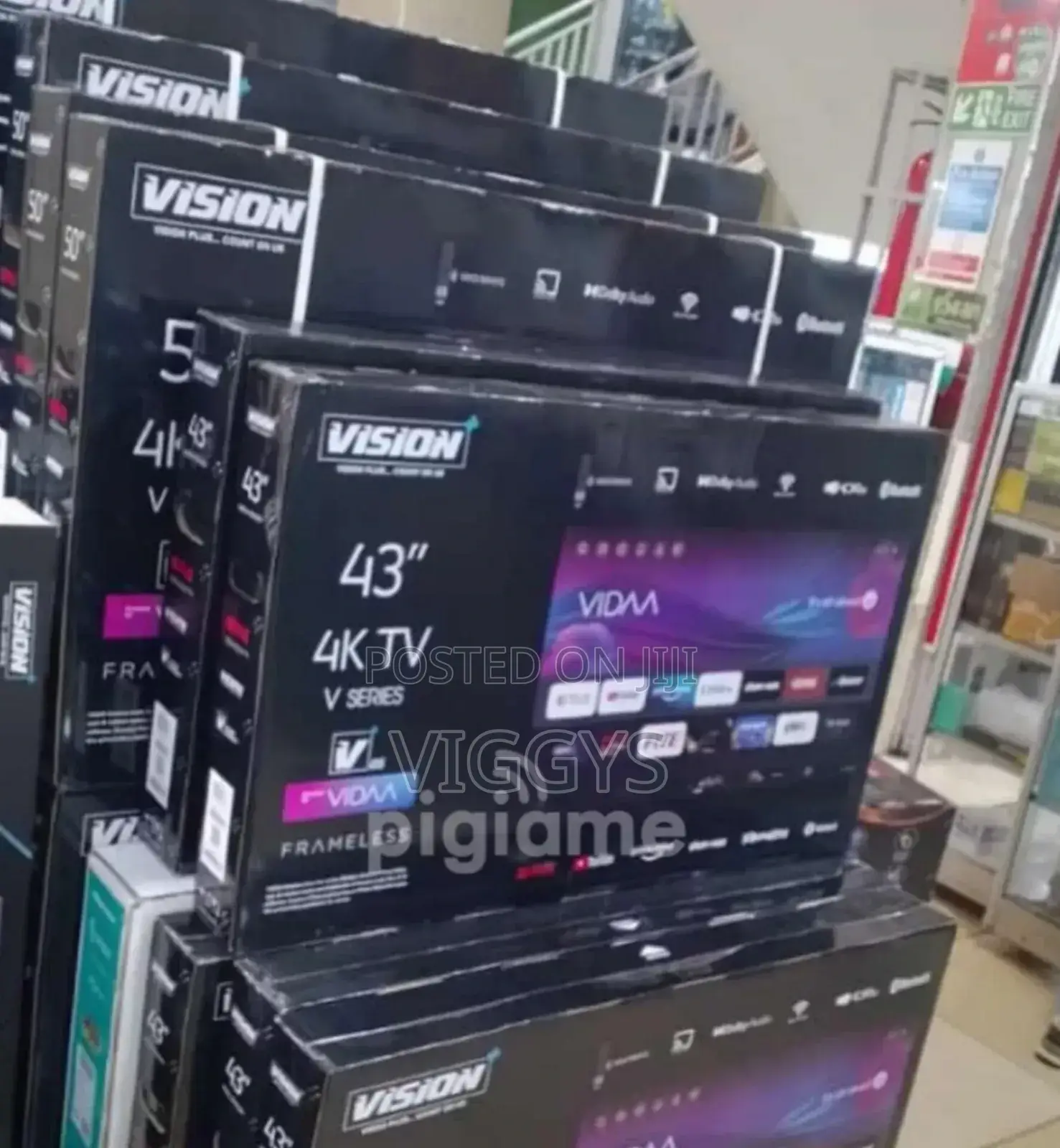 Vision Plus 43′′ Smart Uhd Frameless Vidaa Tv