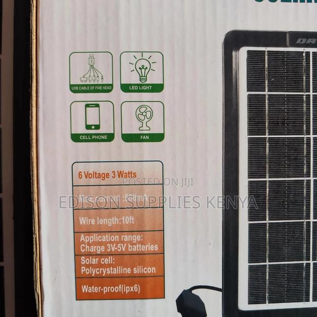 Solar Panel 6V Solar Panel 6 Volts Charger Phone Bulbs Torch - thumbnail 5
