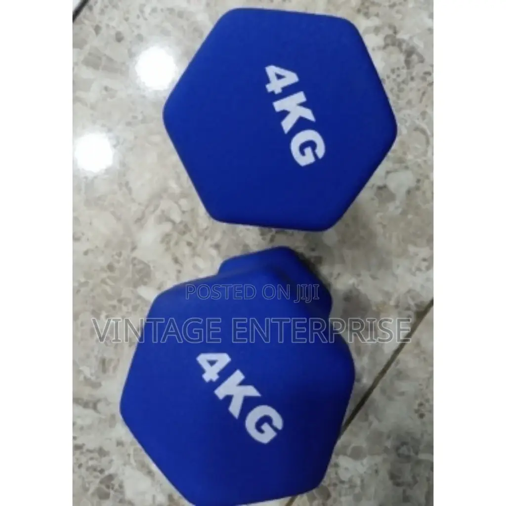 4kg , Neoprene Dumbbells (Single Hand ) • 