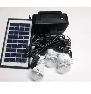 Kamisafe Rechargeable Solar Kit With Three Bulbs