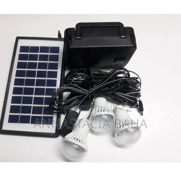 Kamisafe Rechargeable Solar Kit With Three Bulbs - main view