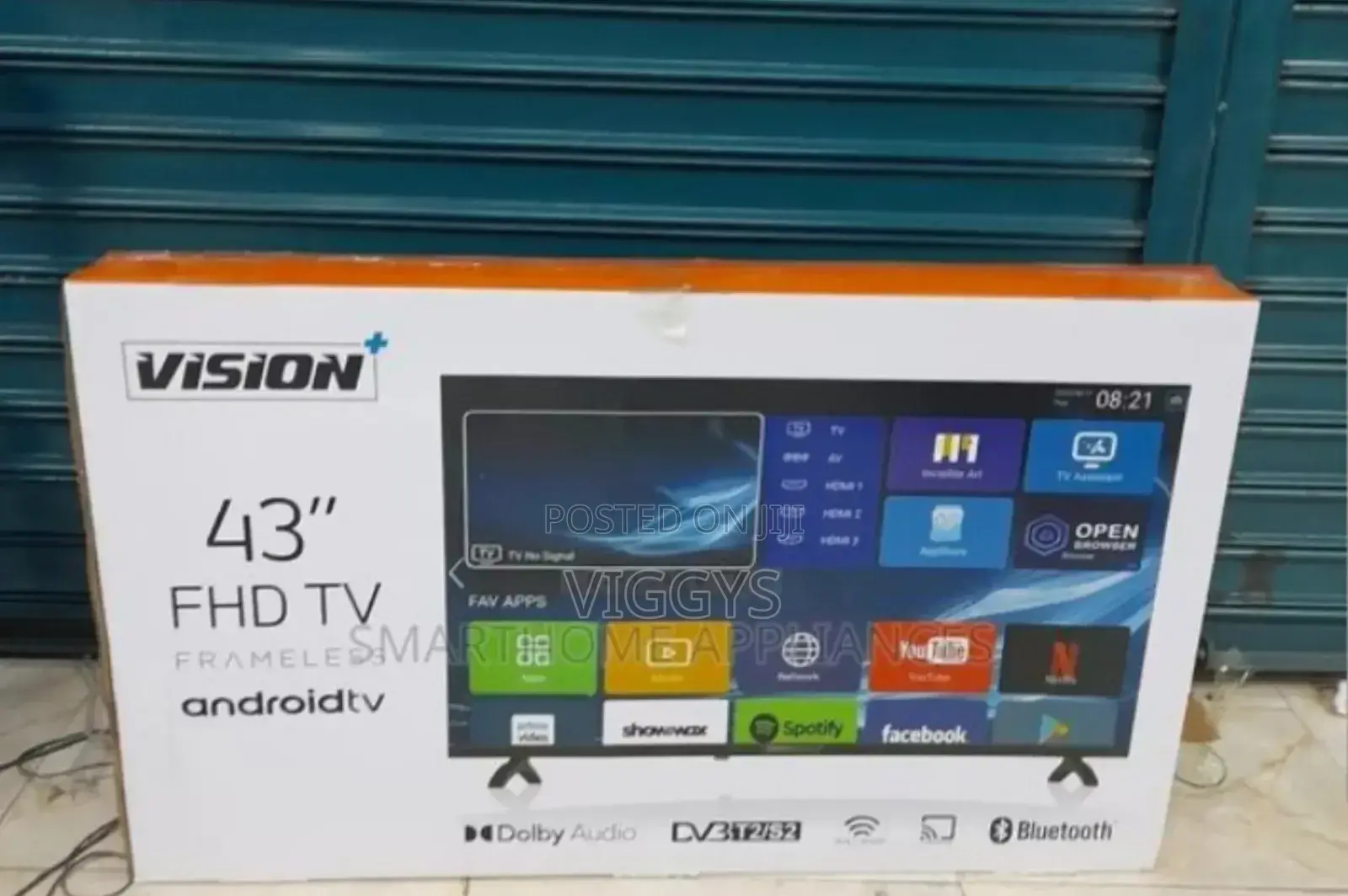 Brand New Vision 43" Inch Smart Android Frameless Tv