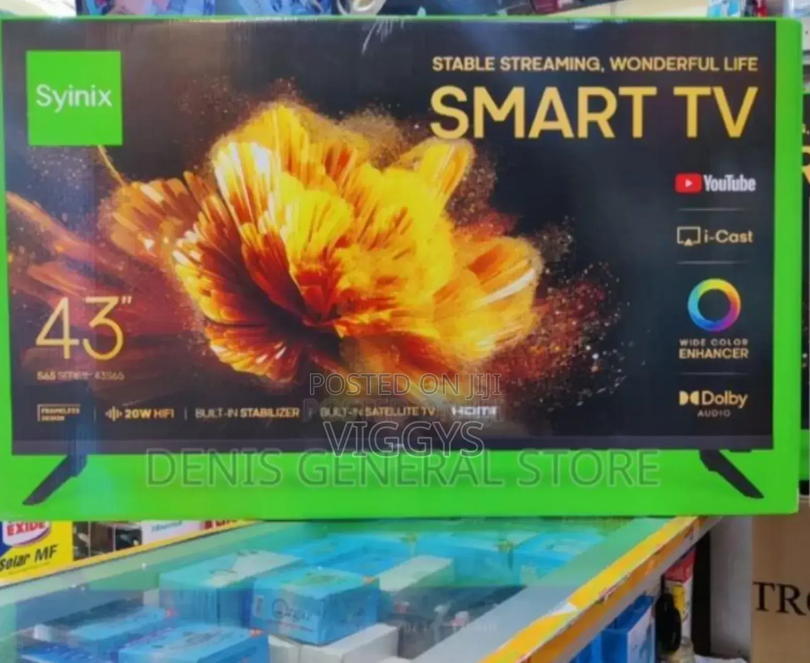 *Syinix 43" Smart Android HD TV Syinix 43 Inches TV