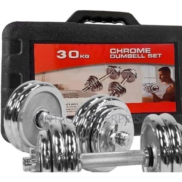 30kgs of Chrome Dumbbell (With Casing)