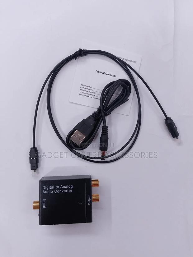 Digital to Analog Audio Converter Plus Optical Cable - thumbnail 2