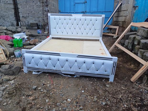 Hardwood Bluegham Mocket Bed 6x6