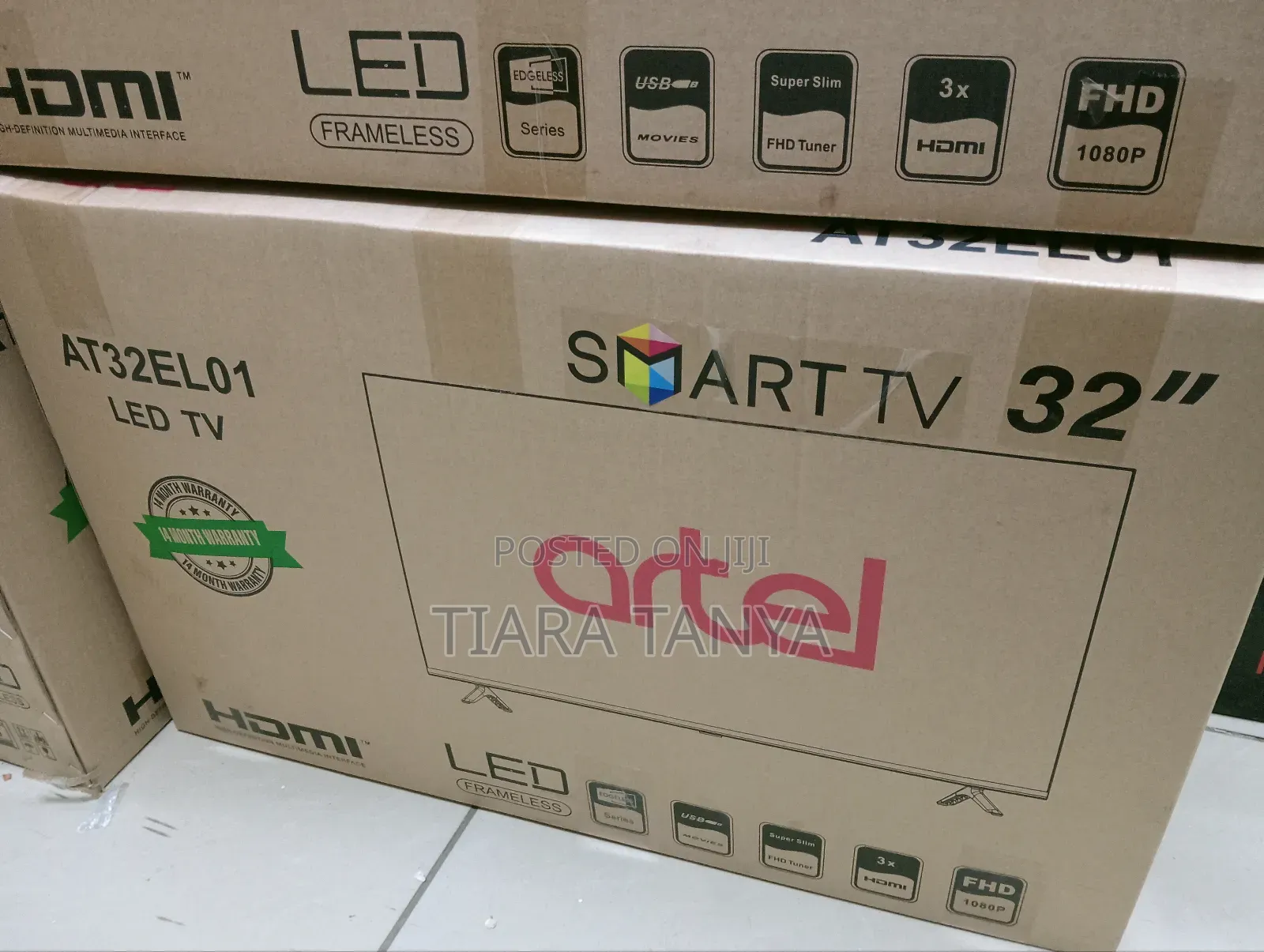 Offer on 32 Inches Artel Smart Android Frameless TV