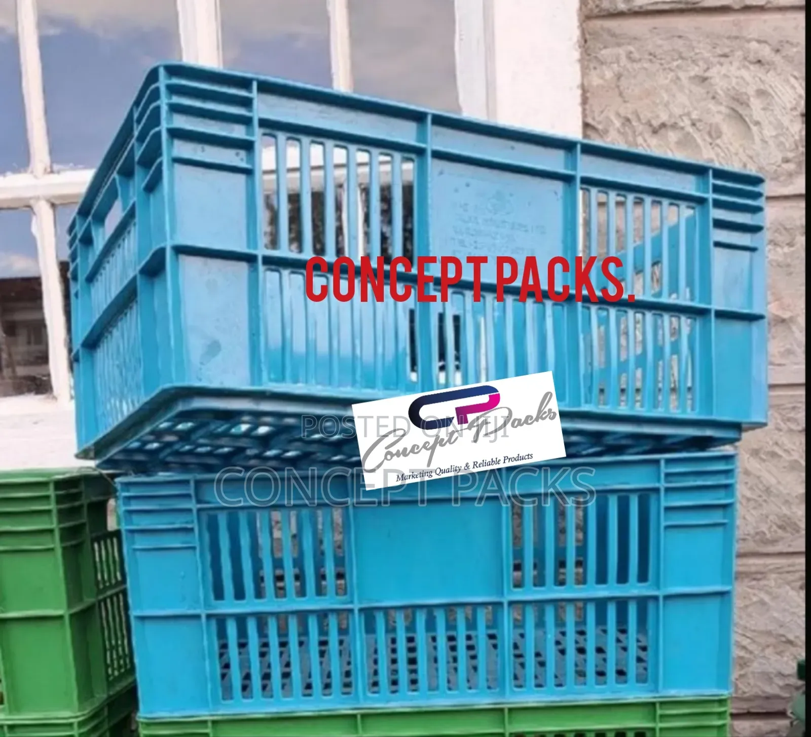 400 Grams Coloured Bread Crates.