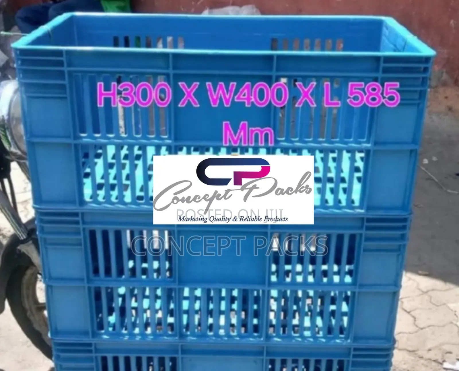 400 Grams Coloured Bread Crates.