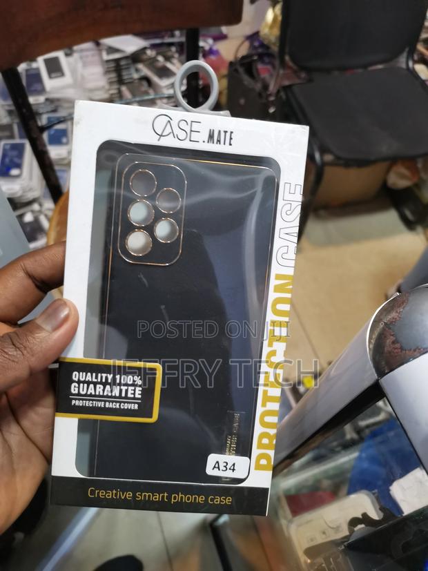 Leather Back Cover Case for Samsung GALAXY A34 5G - thumbnail 2